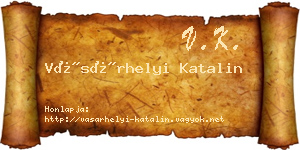Vásárhelyi Katalin névjegykártya