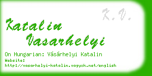 katalin vasarhelyi business card