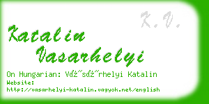 katalin vasarhelyi business card